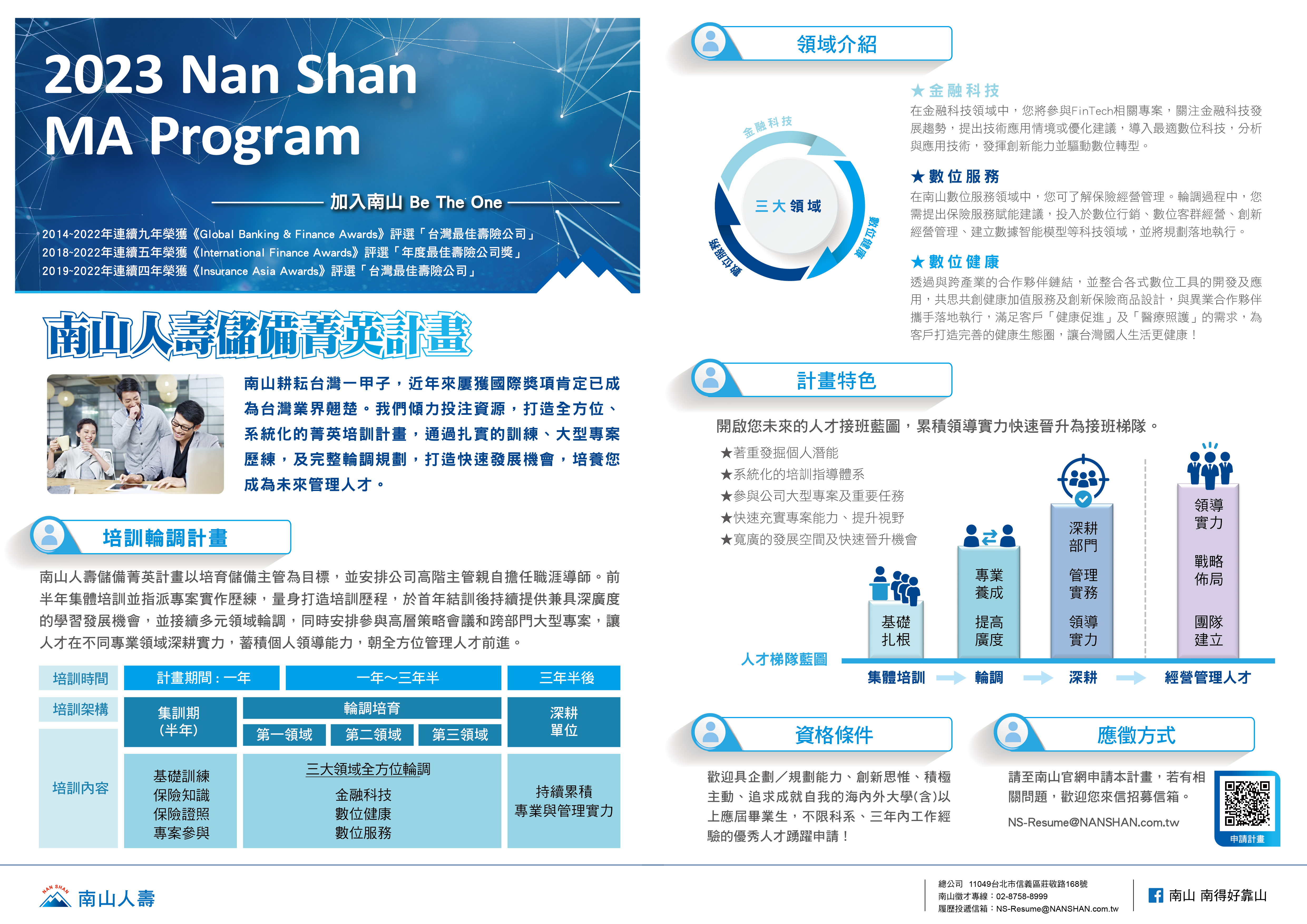  2023南山人壽儲備菁英計畫(Nan Shan MA Program)